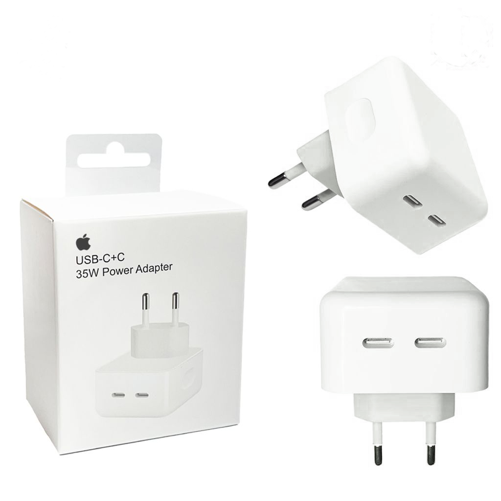 3497605186.png Cargador doble Usb-C Carga Rapida 35W Apple