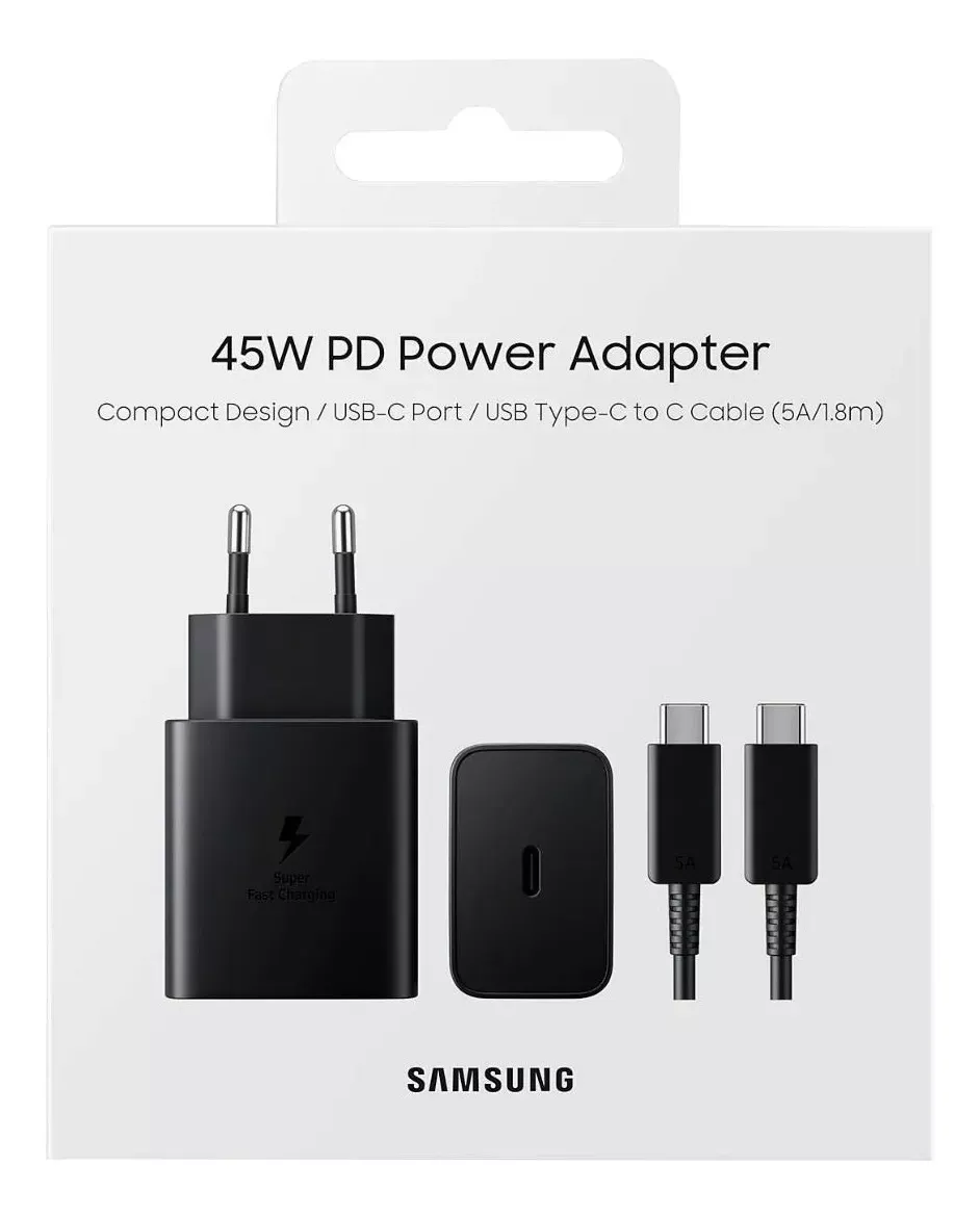 Cargador Samsung 45W Carga Ultra Rápida cargador samsung 45w carga ultra rápida